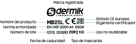 MARCADO FFP2 - MB25L - TGB